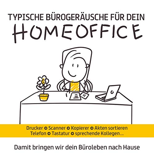 Typische Bürogeräusche für dein Homeoffice; Damit bringen wir dein Büroleben nach Hause; Die Bürosoundkulisse; Drucker; Scanner; Kopierer; Telefon; Tastatur; sprechende Kollegen; Akten sortieren von Tyrostar (Tyrolis)