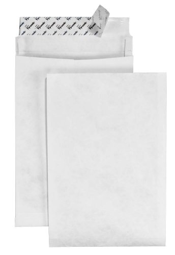 Tyvek 00011842 Faltentasche B4a (250x330x38 mm), weiß, mit Spitzboden, haftklebend, 100 Stück von Tyvek