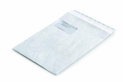 Tyvek 00067176 Versandtasche C4 (229x324 mm), weiß, mit Fenster, haftklebend, 20 Stück von Tyvek