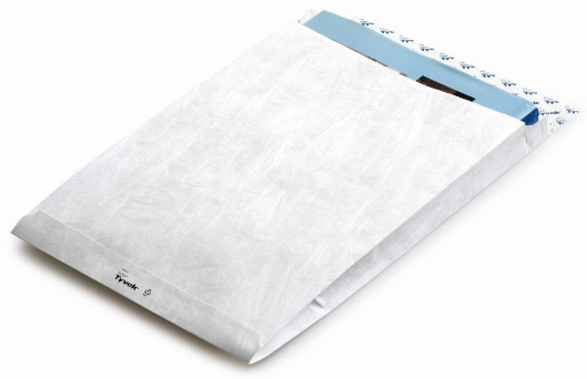 Tyvek Faltentasche B4, 55 g/qm, ohne Fenster, weiß von Tyvek