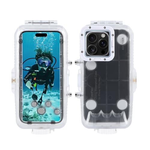 TzezFoz Wasserdichte Handyhülle für iPhone 16 Pro Max, 40 m tiefer Unterwasserschutz, Tauchen, Schnorcheln, Schwimmen, Surfen, Vakuumversiegelung, stoßfest und schneefest, vollständig versiegelte TzezFoz Wasserdichte Handyhülle für iPhone 16 Pro Max, 40 m tiefer Unterwasserschutz, Tauchen, Schnorcheln, Schwimmen, Surfen, Vakuumversiegelung, stoßfest und schneefest, vollständig versiegelte von TzezFoz