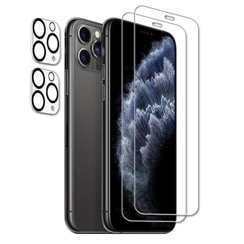 Tzstz 2+2 Stück Screen Protector, for iPhone 11 Pro Max,9H Hardness, Anti Scratch, iPhone 11 Pro Max Schutzfolie aus gehärtetem Glas Tzstz 2+2 Stück Screen Protector, for iPhone 11 Pro Max,9H Hardness, Anti Scratch, iPhone 11 Pro Max Schutzfolie aus gehärtetem Glas von Tzstz