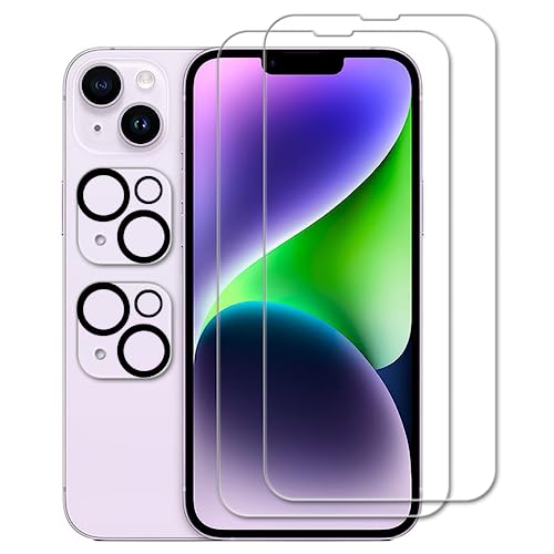 Tzstz 2+2 Stück Screen Protector, for iPhone 14 Plus,9H Hardness, Anti Scratch, iPhone 14 Plus Schutzfolie aus gehärtetem Glas Tzstz 2+2 Stück Screen Protector, for iPhone 14 Plus,9H Hardness, Anti Scratch, iPhone 14 Plus Schutzfolie aus gehärtetem Glas von Tzstz