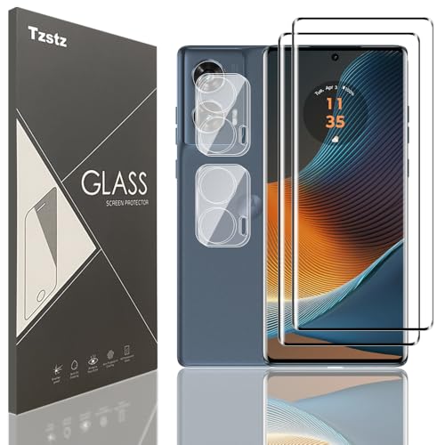 Tzstz 2 + 2 Stück Displayschutzfolie aus Hartglas, Schutzfolie für Handys, Handy Panzerglas für Motorola Edge 50 Fusion, 3D-Vollabdeckung, blasenfrei, kratzfest, HD-Displayschutzfolie Tzstz 2 + 2 Stück Displayschutzfolie aus Hartglas, Schutzfolie für Handys, Handy Panzerglas für Motorola Edge 50 Fusion, 3D-Vollabdeckung, blasenfrei, kratzfest, HD-Displayschutzfolie von Tzstz