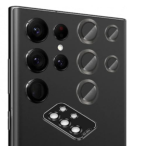 Tzstz 2 Stück – Schwarz für Samsung Galaxy S22 Ultra 5G Kamera Objektivschutzfilm, kratzfest, 9H Härte Tzstz 2 Stück – Schwarz für Samsung Galaxy S22 Ultra 5G Kamera Objektivschutzfilm, kratzfest, 9H Härte von Tzstz