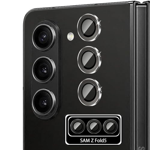 Tzstz【2 Stück – Schwarz】 für Samsung Galaxy Z Fold 5 5G Kamera, kratzfest, 9H, Härtegrad für Samsung Galaxy Z Fold 5 5G, Schwarz von Tzstz