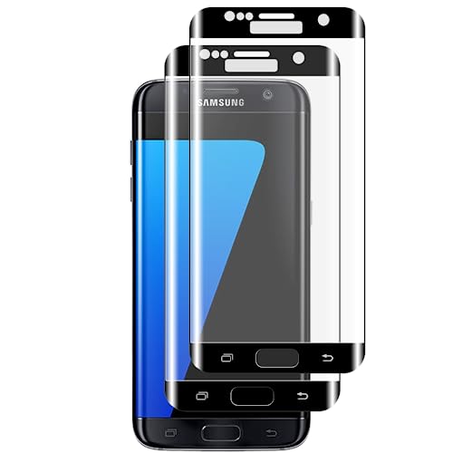 Tzstz 2 Stück Screen Protector, for Samsung Galaxy S7 Edge, 3D Vollbild Overlay，9H Hardness, Anti Scratch, Samsung Galaxy S7 Edge Schutzfolie aus gehärtetem Glas von Tzstz