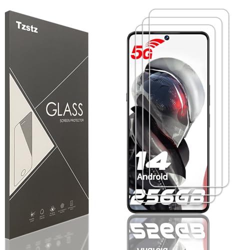 Tzstz 3 Stück Displayschutzfolie aus Hartglas für CUBOT MAX 5 (2024), Härtegrad 9H, kratzfest, HD von Tzstz