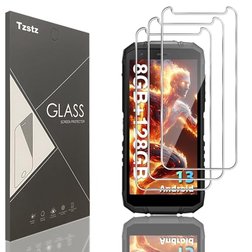 Tzstz 3 Stück Displayschutzfolie aus Hartglas für DOOGEE S41 Plus/DOOGEE S41 Max/DOOGEE S41T/DOOGEE S41 Pro, Härtegrad 9H, kratzfest, HD-Displayschutzfolie Tzstz 3 Stück Displayschutzfolie aus Hartglas für DOOGEE S41 Plus/DOOGEE S41 Max/DOOGEE S41T/DOOGEE S41 Pro, Härtegrad 9H, kratzfest, HD-Displayschutzfolie von Tzstz