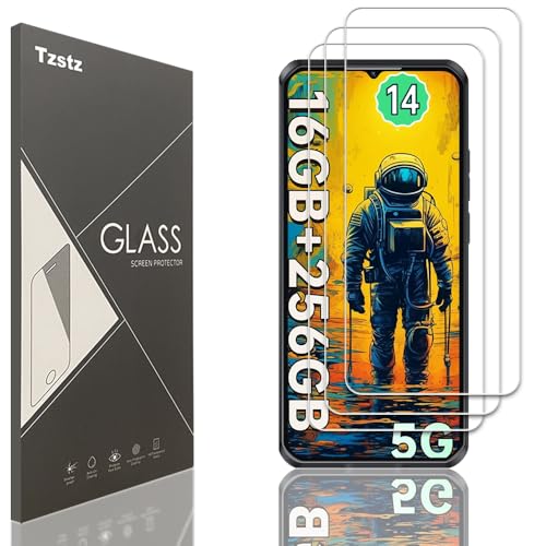 Tzstz 3 Stück Displayschutzfolie aus Hartglas für OUKITEL WP50/OUKITEL WP52 6.6", Härtegrad 9H, kratzfest, HD-Displayschutzfolie Tzstz 3 Stück Displayschutzfolie aus Hartglas für OUKITEL WP50/OUKITEL WP52 6.6", Härtegrad 9H, kratzfest, HD-Displayschutzfolie von Tzstz