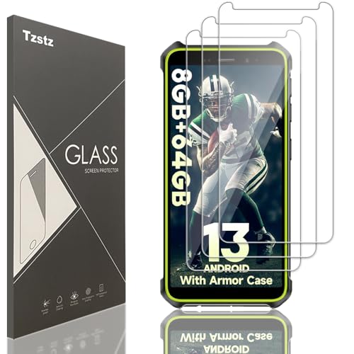 Tzstz 3 Stück Displayschutzfolie aus Hartglas für Ulefone Armor X10 Pro/Power Armor X11/Power Armor X11 Pro/Armor X12/Armor X12 Pro 5,45 Zoll, Härtegrad 9H, kratzfest, HD-Displayschutzfolie Tzstz 3 Stück Displayschutzfolie aus Hartglas für Ulefone Armor X10 Pro/Power Armor X11/Power Armor X11 Pro/Armor X12/Armor X12 Pro 5,45 Zoll, Härtegrad 9H, kratzfest, HD-Displayschutzfolie von Tzstz