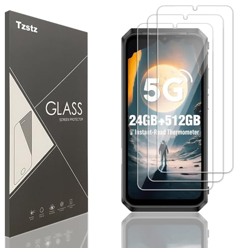 Tzstz 3 Stück Displayschutzfolie aus Hartglas für Ulefone Power Armor 18T/18T Ultra/19/19T 6,58 Zoll, Härtegrad 9H, kratzfest, HD-Displayschutzfolie Tzstz 3 Stück Displayschutzfolie aus Hartglas für Ulefone Power Armor 18T/18T Ultra/19/19T 6,58 Zoll, Härtegrad 9H, kratzfest, HD-Displayschutzfolie von Tzstz