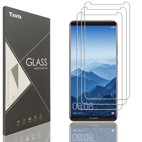 Tzstz 3 Stück Screen Protector, for Huawei Mate10 Pro,9H Hardness, Anti Scratch, Huawei Mate10 Pro Schutzfolie aus gehärtetem Glas von Tzstz