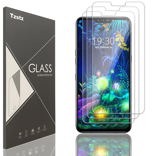 Tzstz 3 Stück Screen Protector, for LG V50 ThinQ 5G,9H Hardness, Anti Scratch, LG V50 ThinQ 5G Schutzfolie aus gehärtetem Glas von Tzstz