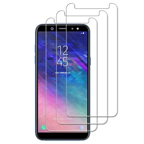 Tzstz 3 Stück Screen Protector, for Samsung Galaxy A6,9H Hardness, Anti Scratch, Samsung Galaxy A6 Schutzfolie aus gehärtetem Glas von Tzstz