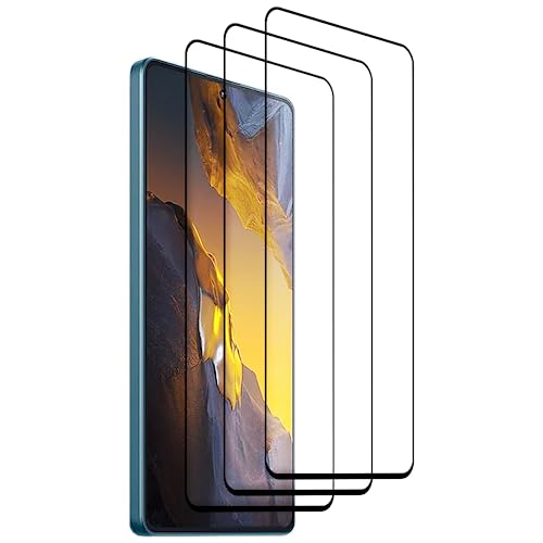 Tzstz 3 Stück Screen Protector, for Xiaomi Poco F5,9H Hardness, Anti Scratch, Xiaomi Poco F5 Schutzfolie aus gehärtetem Glas von Tzstz