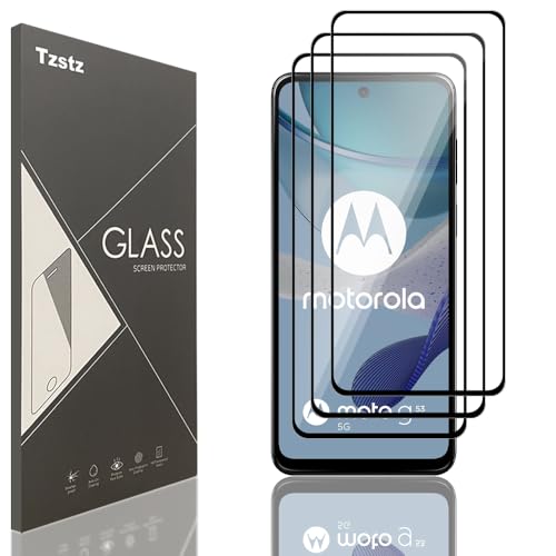 Tzstz Displayschutzfolie Panzerglas für Handys, Motorola Moto G13/G23/G34/G53, 6,5 Zoll, Härtegrad 9H, kratzfest, HD, 3 Stück Tzstz Displayschutzfolie Panzerglas für Handys, Motorola Moto G13/G23/G34/G53, 6,5 Zoll, Härtegrad 9H, kratzfest, HD, 3 Stück von Tzstz