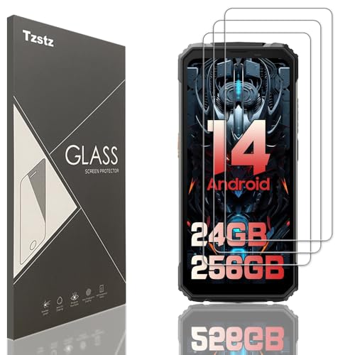 Tzstz Displayschutzfolie aus Hartglas für Blackview BV8100, Härtegrad 9H, kratzfest, HD, 3 Stück Tzstz Displayschutzfolie aus Hartglas für Blackview BV8100, Härtegrad 9H, kratzfest, HD, 3 Stück von Tzstz