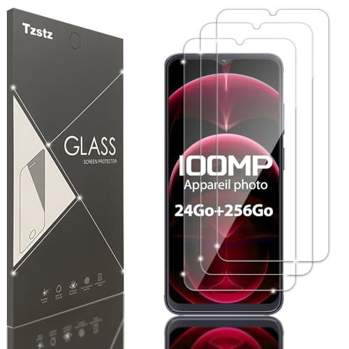 Tzstz Displayschutzfolie aus Hartglas für Cubot X70, Härtegrad 9H, kratzfest, 3 Stück Tzstz Displayschutzfolie aus Hartglas für Cubot X70, Härtegrad 9H, kratzfest, 3 Stück von Tzstz