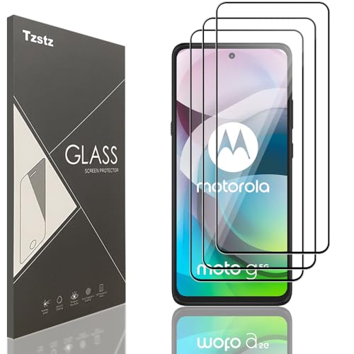 Tzstz Panzerglas Displayschutzfolie aus Hartglas für Motorola Moto G22/E13/E32/E32s/G (2024)/G Play (2024) 6,5 Zoll Handy, Härtegrad 9H, kratzfest, HD, Schutzfolien für Handys, 3 Stück von Tzstz