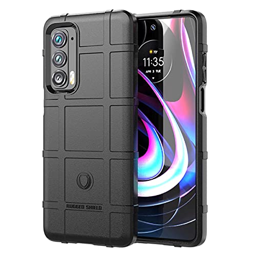 U/D Ysnzaq Schutzhülle für Motorola Moto Edge 20 Pro, stoßfest, 360 Grad Full Body Schutz, ultradünn, TPU, robuste Schutzhülle für Moto Edge 20 Pro/Edge S Pro JSG Black von U/D