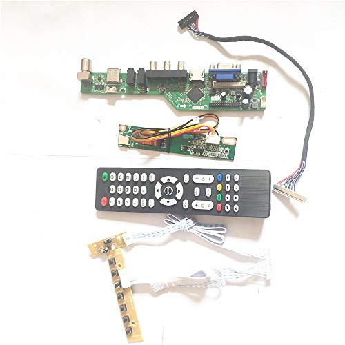 B121EW05 V0 V1 USB VGA HDMI AV RF T.V53 Controller Board Tastatur + Inverter + Fernbedienung LCD Panel Monitor LVDS 20pin 1CCFL DIY Kit (B121EW05 V1) von U/R