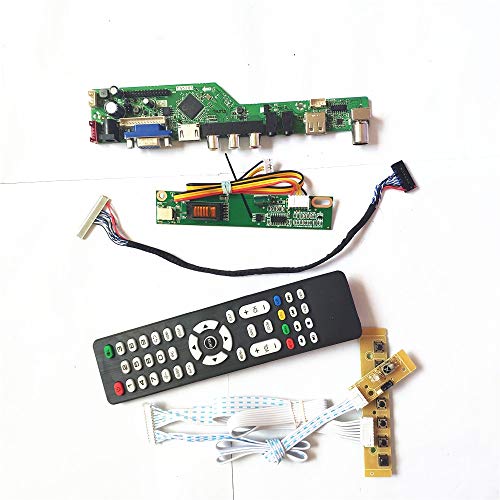 Für B140EW01 V3 V5 Tastatur + Fernbedienung + Wechselrichter LCD Panel Monitor LVDS 1CCFL 30Pin HDMI VGA USB AV RF T.V53 Laufwerkskarte Board DIY Kit (B140EW01 V3) von U/R