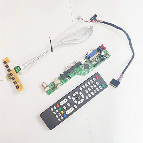 Für B140XTN02.0/2/3 Notebook PC 1366 * 768 LVDS 40 Pins WLED T.V53 Screen Controller Drive Board VGA + HDMI + AV + USB + RF 14 Zoll DIY Kit (B140XTN02.0) von U/R