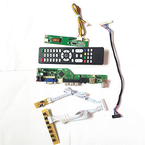 Für B141EW01 V0 V1 V2 HDMI VGA USB AV Tastatur + Fernbedienung + Wechselrichter T.V53 Laufwerkskarte LCD Panel Monitor LVDS 1CCFL 30Pin DIY Kit (B141EW01 V0) von U/R