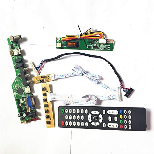 Für B150XG02 V1 HDMI VGA USB AV RF LVDS 1CCFL 30-Pin LCD Panel Monitor Tastatur + Fernbedienung + Wechselrichter T.V53 Drive Card Board DIY Kit (B150XG02 V1) von U/R