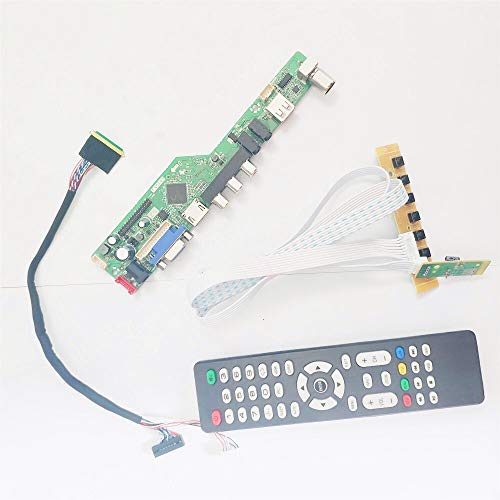 Für B156XW02 V0 V1 15,6 Zoll 1366 * 768 T.V53 Screen Controller Drive Board LVDS 40Pin WLED Notebook PC VGA + HDMI + AV + USB + RF DIY Kit (B156XW02 V0) von U/R