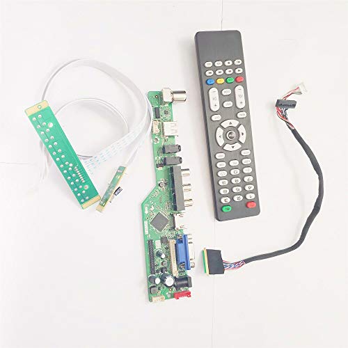 Für LP140WH4-TLC1/TLD1/TLN1/TLN2 1366 * 768 TV Screen Controller Drive Board Notebook PC VGA+HDMI+AV+USB+RF LVDS 40-Pin WLED Kit (LP140WH4 (TL)(C1)) von Dorlink