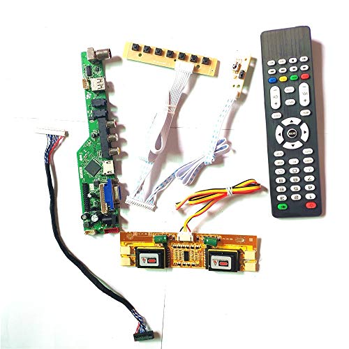 HSD190ME12-A10/A11 LVDS 4CCFL 30-Pin LCD Panel Monitor HDMI VGA USB AV RF Tastatur + Fernbedienung + Wechselrichter T.V53 Drive Card Board Kit (HSD190ME12-A10) von U/R