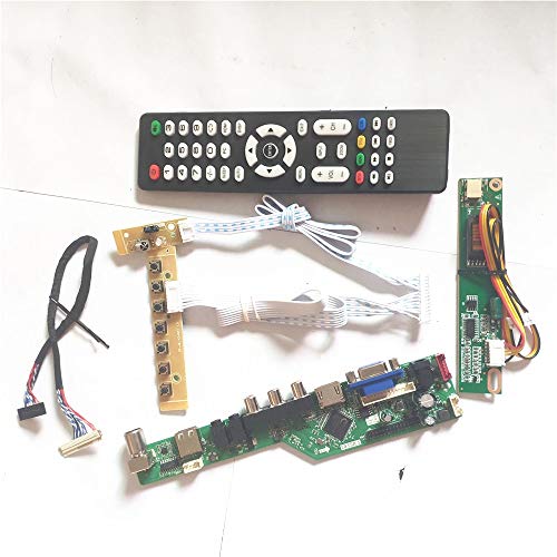 HT12X11-100/200 LVDS 20Pin 1CCFL USB VGA HDMI AV RF TV53 Controller Board LCD Panel Monitor Tastatur + Inverter + Fernbedienung DIY Kit (HT12X11-100) von U/R