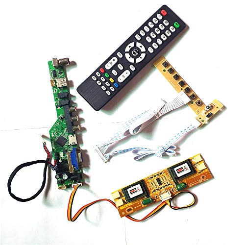 LM170E03-TLC1/TLG1 Tastatur + Fernbedienung + Wechselrichter HDMI VGA USB AV RF LVDS 4CCFL 30Pin T.V53 Laufwerkkarte LCD Panel Monitor Kit (LM170E03-TLG1) von U/R