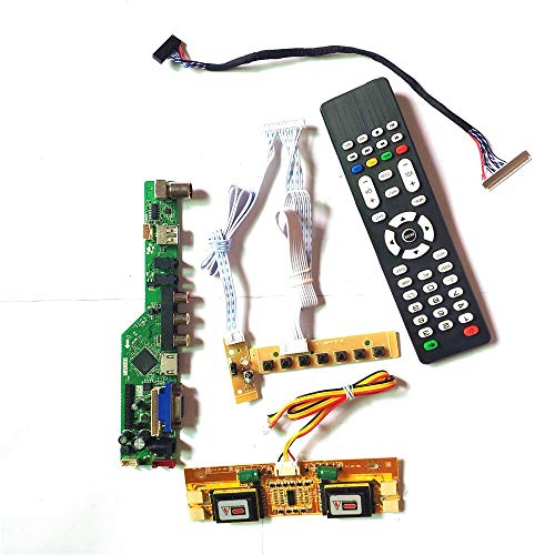 LM190WX1-TLD1/TLD2 Tastatur + Fernbedienung + Wechselrichter LCD Panel Monitor HDMI VGA USB AV RF T.V53 Laufwerkkarte Board LVDS 4CCFL 30Pin Kit (LM190WX1-TLD1) von U/R