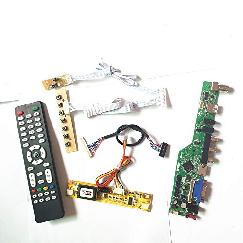 LM190WX1-TLL1/TLL2 Tastatur + Fernbedienung + Wechselrichter HDMI VGA USB AV RF T.V53 Laufwerkskarte LCD Panel Monitor LVDS 2CCFL 30Pin Kit (LM190WX1-TLL1) von U/R