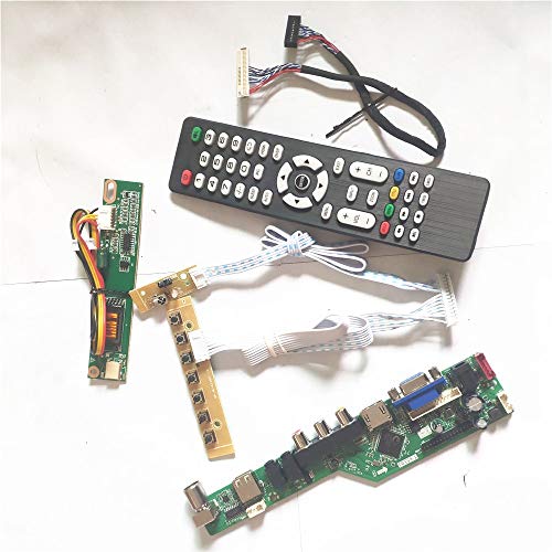 LP133X7-B2DL/E2DL T.V53 Controller Board Tastatur + Inverter + Fernbedienung USB VGA HDMI AV RF LVDS 20Pin 1CCFL LCD Panel Monitor Kit (LP133X7-E2DL) von U/R