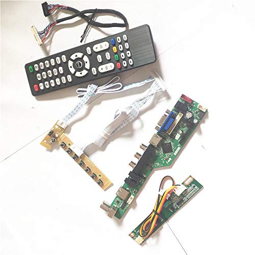 LP133X7-D2NC/F2IB LVDS 20-Pin 1CCFL USB VGA HDMI AV RF T.V53 Controller Board Tastatur + Inverter + Fernbedienung LCD Panel Monitor Kit (LP133X7-F2IB) von U/R