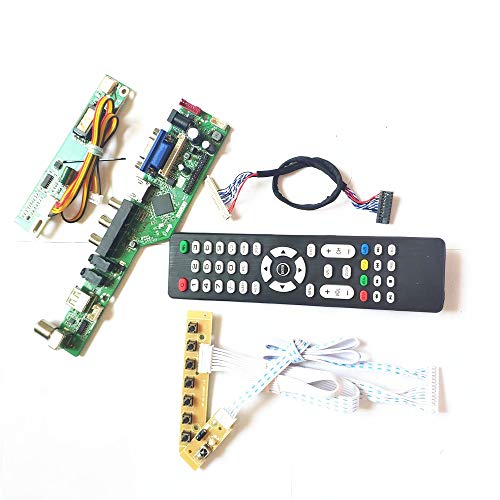 LP154W01-TLE3/TLE4 HDMI VGA USB AV RF Tastatur + Fernbedienung + Wechselrichter T.V53 Laufwerkskarte LVDS 1CCFL 30Pin LCD Panel Monitor Kit (LP154W01-TLE3) von U/R