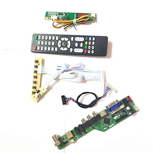LP154W02-B1K4/B1K5 LVDS 1CCFL 30Pin T.V53 Laufwerkskarte HDMI VGA USB AV RF Tastatur + Fernbedienung + Wechselrichter LCD Panel Monitor Kit (LP154W02-B1K5) von U/R