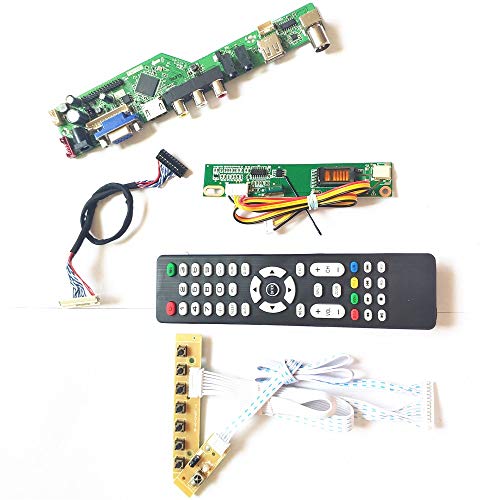 LP154WX4-TLD4/TLE1 T.V53 Laufwerkskartenplatine Tastatur + Fernbedienung + Wechselrichter LCD Panel Monitor HDMI VGA USB AV RF LVDS 1CCFL 30Pin Kit (LP154WX4-TLD4) von U/R