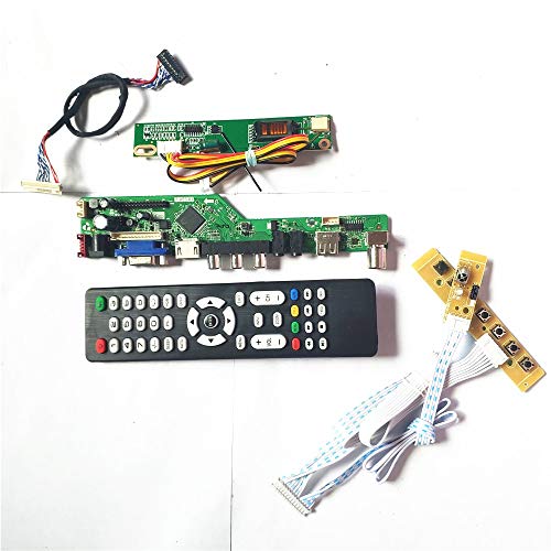 LP171WP4-TLB4/TLB5 LCD Panel Monitor LVDS 1CCFL 30Pin HDMI VGA USB AV RF T.V53 Drive Card Board Keyboard + Remote + Inverter Kit (LP171WP4-TLB4) von U/R