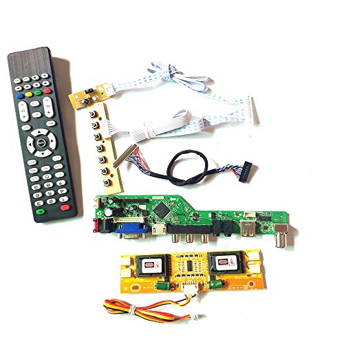 LTM170E5-L01/L03 HDMI VGA USB AV LCD Panel Monitor Tastatur + Fernbedienung + Wechselrichter T.V53 Drive Card Board LVDS 4CCFL 30Pin DIY Kit (LTM170E5-L01) von U/R