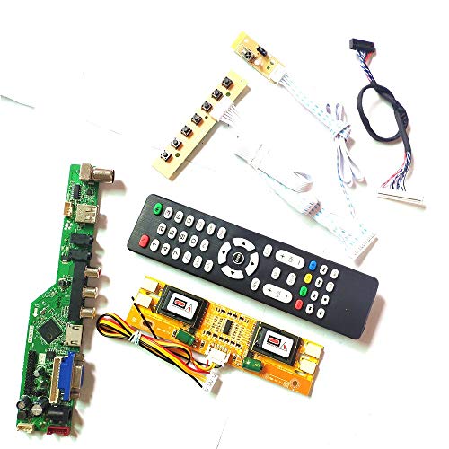 LTM190M2-L01/L02 Tastatur + Fernbedienung + Wechselrichter HDMI VGA USB AV T.V53 Laufwerkskarte LVDS 4CCFL 30Pin LCD Panel Monitor DIY Kit (LTM190M2-L02) von U/R