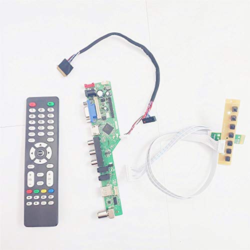 LTN140AT07-301/302/401 VGA+HDMI+AV+USB T.V53 Screen Controller Drive Board 1366 * 768 LVDS 40Pin WLED 14 Zoll Notebook PC DIY Kit (LTN140AT07-301) von U/R