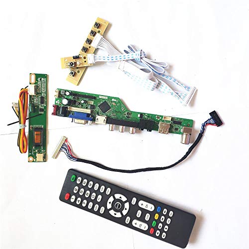 LTN156AT01-A01/B01/B02 Fernbedienung + Inverter + Tastatur LCD Display T.V53 Controller Board 1CCFL 30Pin LVDS VGA HDMI AV USB DIY Kit (LTN156AT01-B01) von U/R