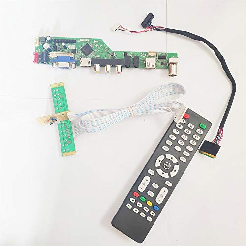 LTN156AT20-H01/W01 1366 x 768 LVDS 40Pin WLED T.V56 Screen Controller Drive Board VGA + HDMI + AV + USB + RF 15,6 Zoll Notebook PC DIY Kit (LTN156AT20-W01) von U/R