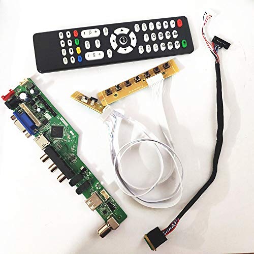 LTN160AT06-B01/T01/W01 LVDS 40Pin WLED 1366 x 768 T.V53 Bildschirm Controller Drive Board VGA + HDMI + USB + RF 16 Zoll Notebook PC DIY Kit (LTN160AT06-T01) von U/R