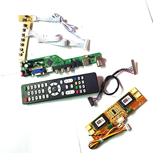 M170EG01 V6 V7 LCD Panel Monitor HDMI VGA USB AV RF Tastatur + Fernbedienung + Wechselrichter LVDS 4CCFL 30Pin T.V53 Laufwerkkarte Board DIY Kit (M170EG01 V6) von U/R